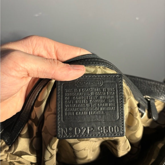 Vintage Coach 9600 Hamilton Pebbled Leather Tote Bag - Picture 7 of 8